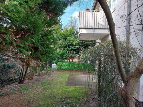 Ansicht Terrasse Wohnung 1 - Provisionsfreie 3 Zimmer, Küche, 8 m² Bad, Abstellraum, Terrasse, eingezäunter Garten, Keller, Waschkeller, separate Tiefgarage !