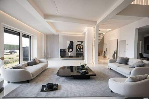 Wohnzimmer digital eingerichtet - 5 Zimmer Einfamilienhaus in Nordendorf