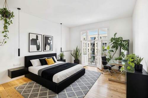 Schlafzimmer (KI generiert) - Charme & Komfort - Stilvoll sanierte Wohnung in City West