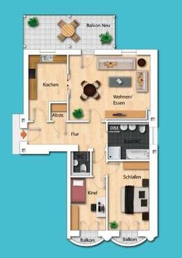 Bild 8 - Etagenwohnung mit 111,00 m&sup2; in Kulmbach zur Miete