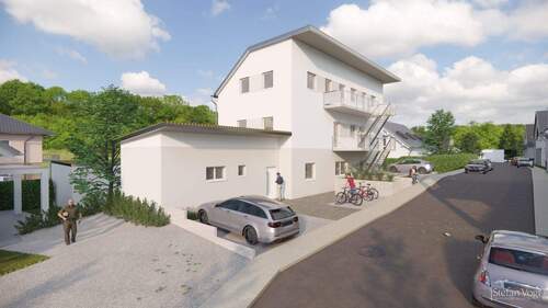 Ansicht Südseite - 3 Zimmer Etagenwohnung zum Kaufen in Lahr/Schwarzwald