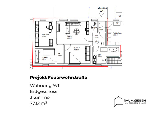1 - Etagenwohnung mit 84,10 m&sup2; in Lahr/Schwarzwald zum Kaufen