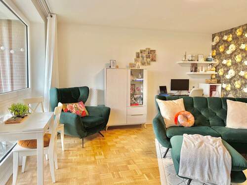 Wohnzimmer - Etagenwohnung mit 55,40 m&sup2; in Hamburg zum Kaufen
