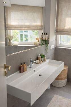 Badezimmer virtuell möbliert - 