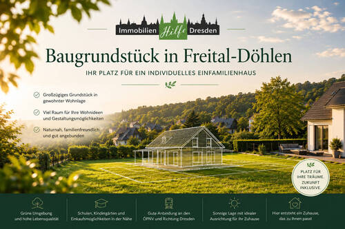 Bild 1 - Platz für Ihr neues Zuhause - schönes Baugrundstück in Freital-Döhlen
