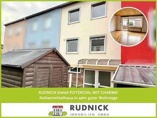 Reihenmittelhaus in sehr guter Wohnlage - RUDNICK bietet POTENTIAL MIT CHARME: Reihenmittelhaus in sehr guter Wohnlage