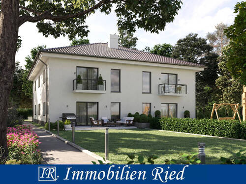 Hausansicht-1 - Neubau einer modernen Doppelhaushälfte in ruhiger Lage in München-Allach