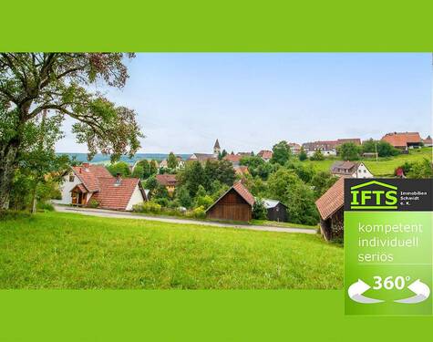 360°-Onlinebesichtigung verfügbar - Eine sichere Entscheidung. Zwei große Baugrundstücke, unverbaute Südhanglage, herrlicher Fernblick.