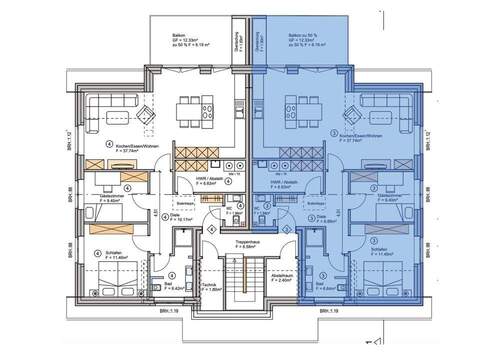 Dachgeschoss Wohnung 3 - 