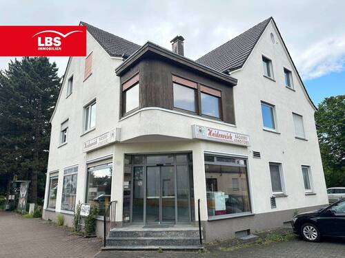 Frontansicht - Mehrfamilienhaus mit Gewerbeanteil in Bestlage Löhnes!