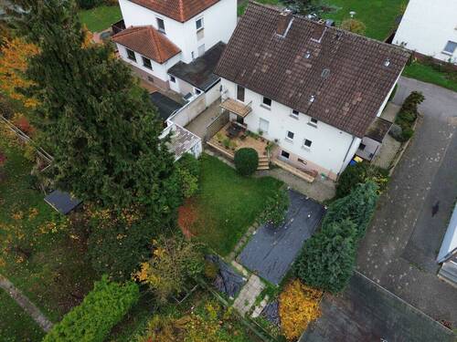 Vogelperspektive_Gartenansicht - Mehrfamilienhaus, Wohnhaus mit 160,00 m² in Bad Oeynhausen zum Kaufen