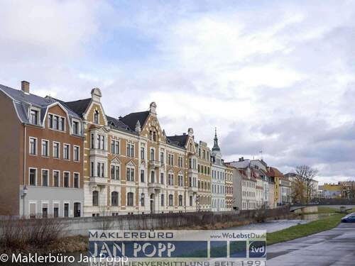 Blick auf Elstersteig Richtung Osten - Singlewohnung im Einzeldenkmal mit Lift