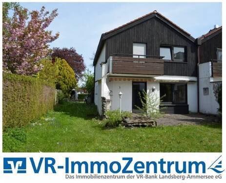 Gartenansicht - Sanierungsbedüftiges Reiheneckhaus in begehrter Lage