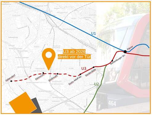 U-Bahn-Ausbau 2026/2027 - Grundstück in Nürnberg zum Kaufen