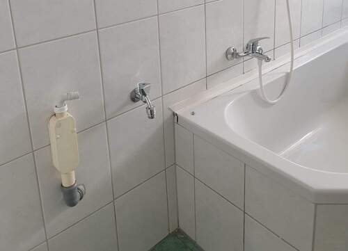 Waschmaschinenanschluss im Bad - 