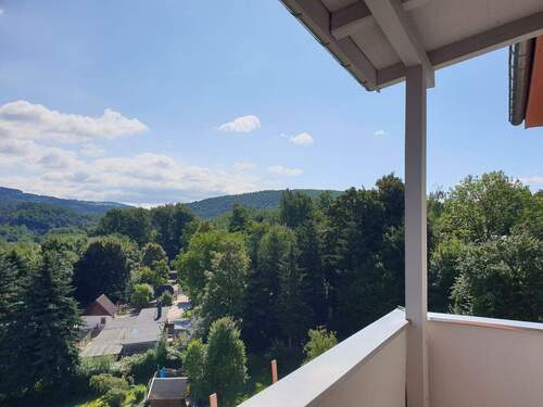 Balkonaussicht - 3 Zimmer Etagenwohnung zur Miete in Aue