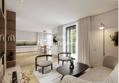 Visualisierung Wohn- und Essbereich aus Exposé - 4 Zimmer Etagenwohnung zum Kaufen in Leipzig / Mölkau