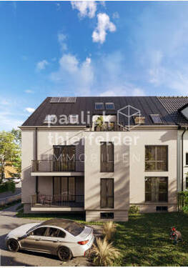 Fassadenbild Exposé - Etagenwohnung mit 92,60 m&sup2; in Leipzig / Mölkau zum Kaufen