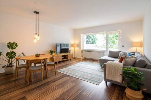 Wohnzimmer (KI generiert) - gepflegte 3 Zimmer Wohnung mit Balkon und Garage