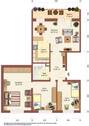 Grundriss Möblierungsvorschlag - 4 Zimmer Etagenwohnung zur Miete in Weißwasser/O.L.