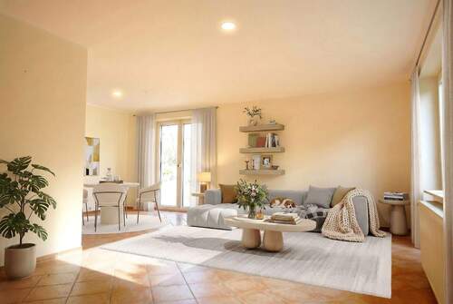 Wohn-Esszimmer gestagt - 