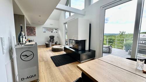 Kamin und Ausblick - 6 Zimmer Einfamilienhaus in Siegen