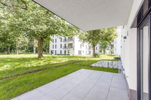 Außenansicht RichtungTerrasse - 3 Zimmer Etagenwohnung in Königs Wusterhausen