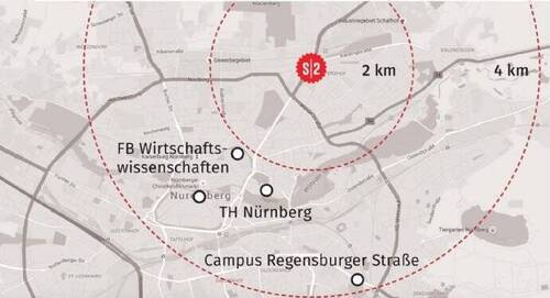 Nürnberg map - 