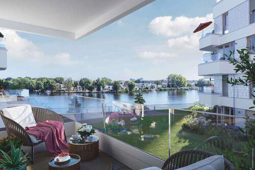 Außenvisualisierung_9 - Barrierefreie 3 Zimmer-Wohnung mit ca. 83m² samt Badewanne, Dusche , Gäste-WC und Balkon