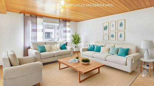 EG Wohnzimmer 1-Musterfoto (virtuelle Inszenierung)1 (1) - Willkommen in Ihrem neuen Zuhause - ein gepflegtes Einfamilienhaus mit vielseitiger Einliegerwohnung