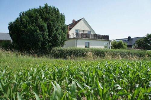 Blick auf das Haus - 6 Zimmer Doppelhaushälfte in Radebeul