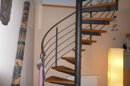 offene Treppe ins Studio - 