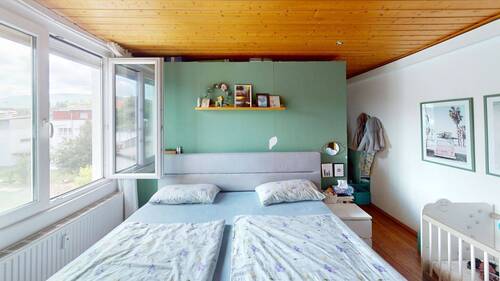 Schlafzimmer - Etagenwohnung mit 101,30 m² in Weilheim an der Teck zum Kaufen