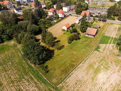 DJI_0608 - Baugrundstück mit positiven Bauvorbescheid und Garage für Wohnwagen