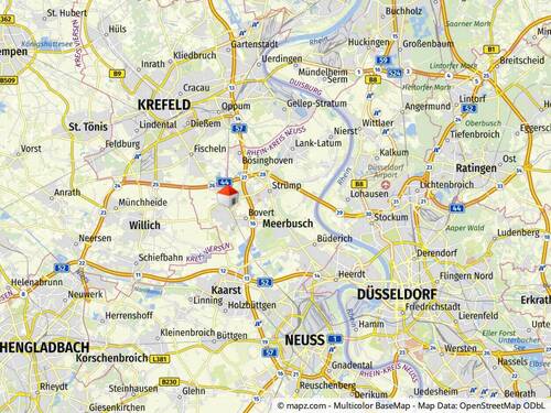 Kartenausschnitt - 