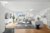 Visualisierung Wohnzimmer - Etagenwohnung mit 83,00 m&sup2; in Berlin zum Kaufen