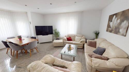 Wohn- & Essbereich - Großzügige 3-Zimmer-Wohnung mit Südbalkon - stilvoll wohnen im Altbauflair in WeilheimTeck