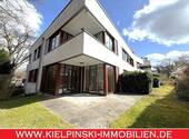 Moderne Architektur - Haus im Haus: Moderne 3-5-Zi.-Maisonette-ETW mit SüdWest-Terrasse, Garten und TG-Stellplatz