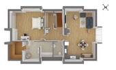 Grundriss Obergeschoss 3D - 