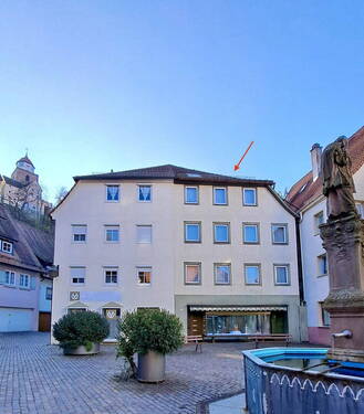 Vorderansicht Marktplatz - Mehrfamilienhaus, Wohnhaus mit 377,00 m² in Haigerloch zum Kaufen