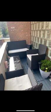 Gemütlicher privater Balkon - 