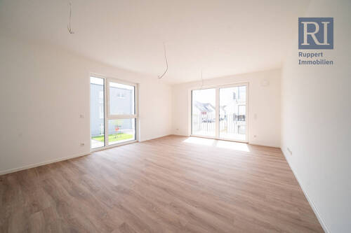 Wohn- und Essbereich - Moderne und hochwertige 3-Zimmerwohnung mit Balkon