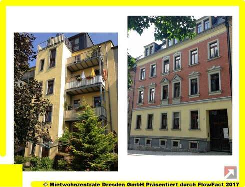 Objektansicht - 3-R-Wohnung mit Balkon in Radeberg - Sehr schöne sanierte 3-Raumwohnung mit Balkon zur Hofseite!!