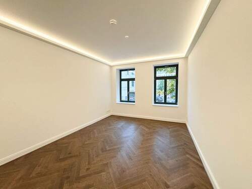 Wohnzimmer - Genial! * Erstbezug * Parkett * Balkon * Fußbodenheizung * Wanne & Dusche * LED-Licht