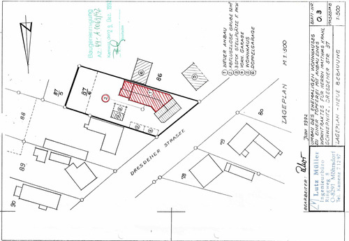 Lageplan Neue Bebauung - 