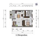 Grundriss 2 Zimmerwohnung - 
