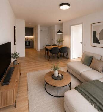 *Musterfoto*-Beispielhaft - **einen Monat mietfrei wohnen** Wunderschöne 2-Zimmer-Wohnung im Neubau E3-01-05