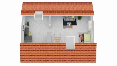 Dachgeschoss (nicht maßstabgetreu) - 