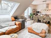 Wohnbereich/ Essbereich - 3 Zimmer Etagenwohnung in Sauensiek