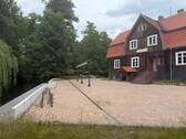 Hausansicht mit Steganlage - Hotel, Pension, Gasthof in Burg (Spreewald)